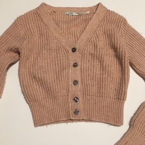 Kimchi Blue / Millennial Pink Cropped Sweater